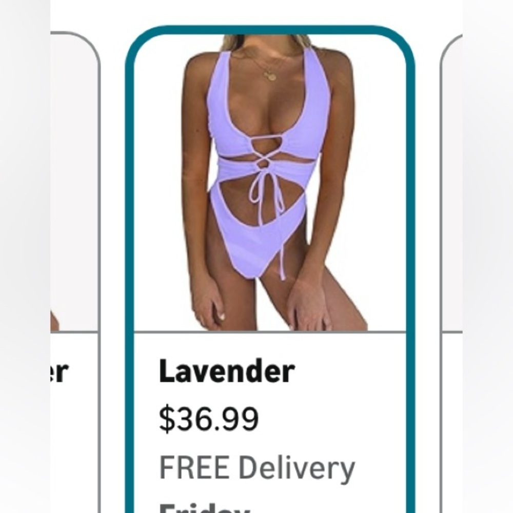 New Sexy Cutout Lace Up Backless High Cut Piece Swimsuit‎ Monokini